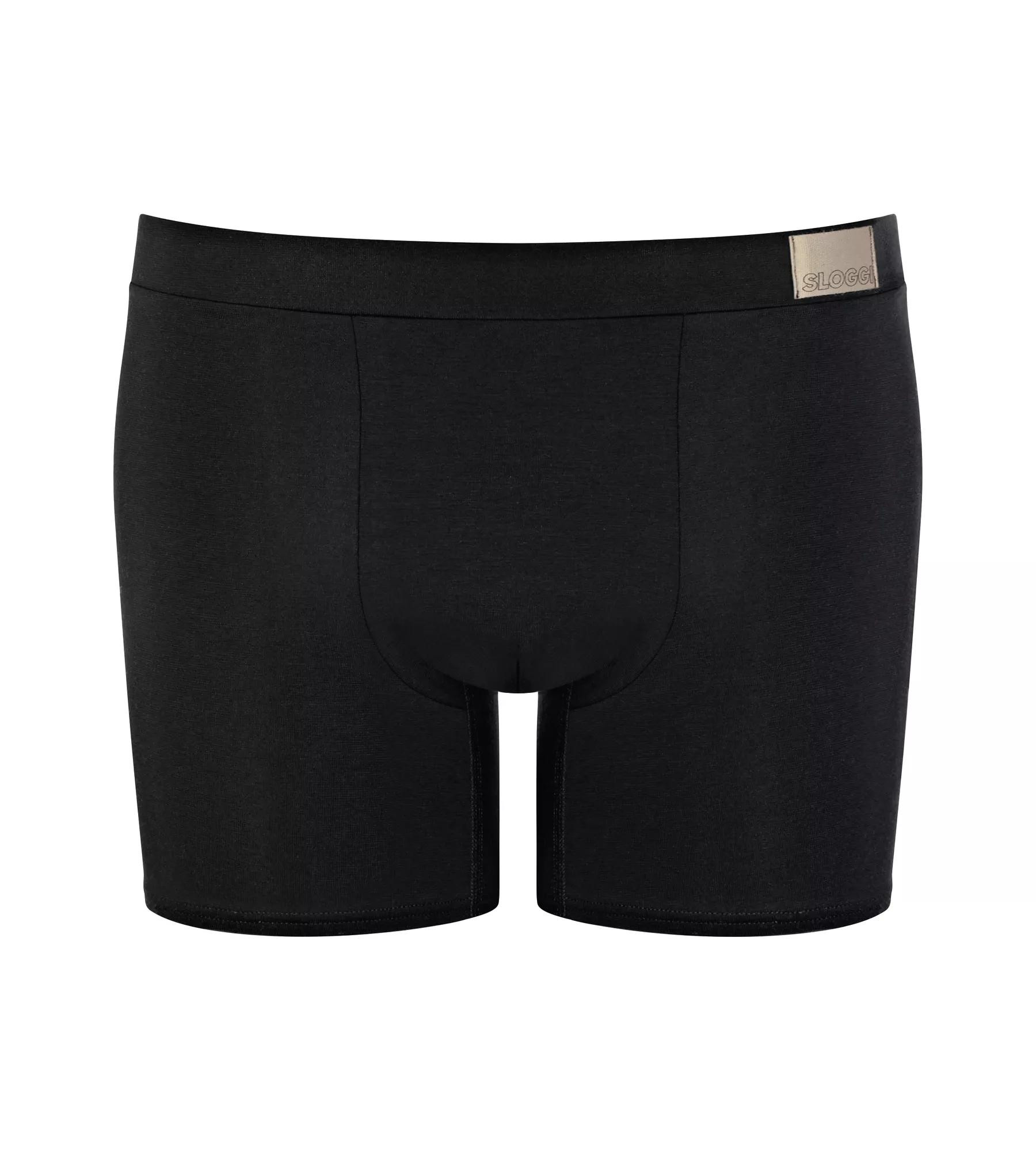 Pánské boxerky GO Natural Short C2P - BLACK - černé 0004 - SLOGGI BLACK L