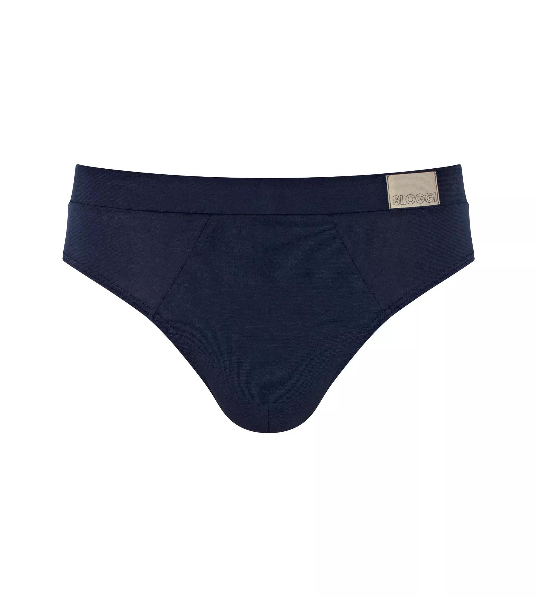 Pánské slipy GO Natural Brief C2P - BLUE - modré M008 - SLOGGI BLUE S