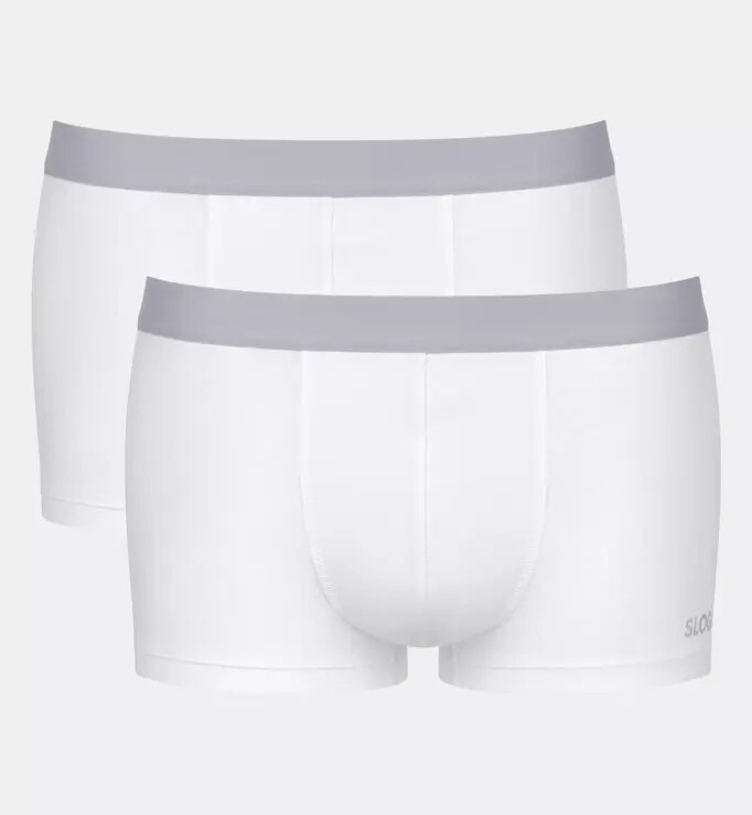 Pánské boxerky GO ABC 2.0 Hipster 2P - WHITE - bílé 0003  - SLOGGI WHITE M