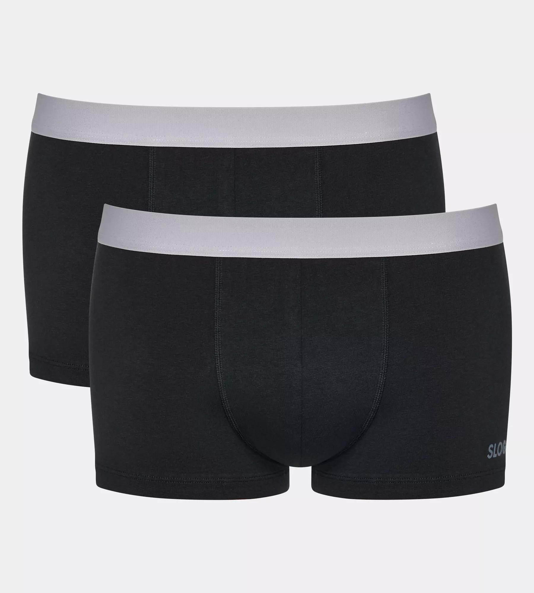 Pánské boxerky GO ABC 2.0 Hipster 2P - BLACK - černé 0004 - SLOGGI BLACK L