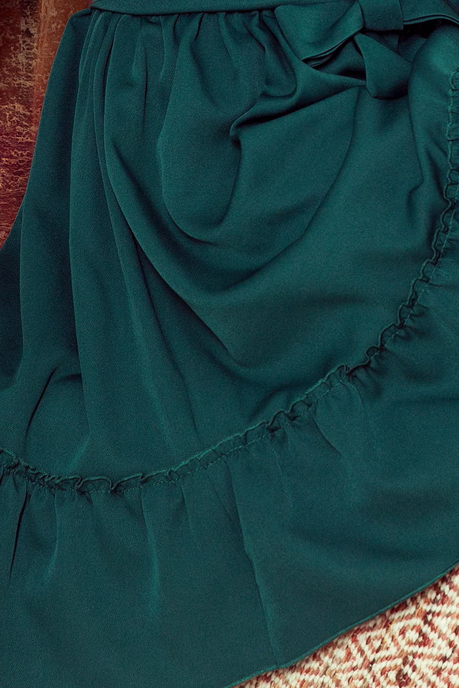 Zelené dámské šaty s volánky model 7789104 XS