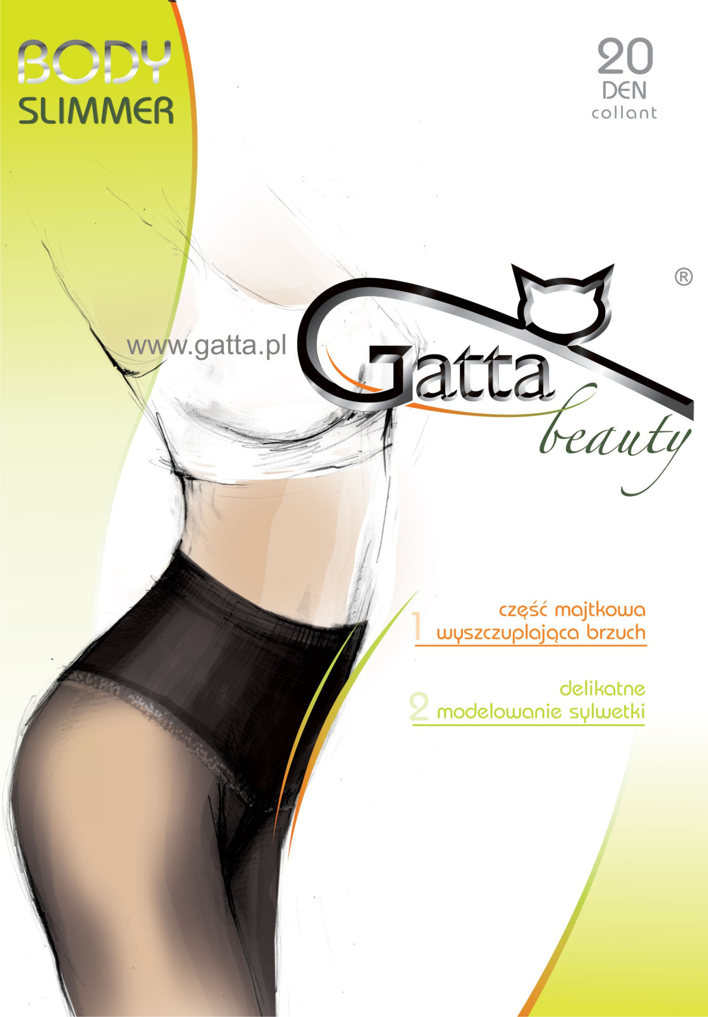 Dámské punčochové kalhoty Body model 7462551 20 den béžová/odstín béžové 2S - Gatta