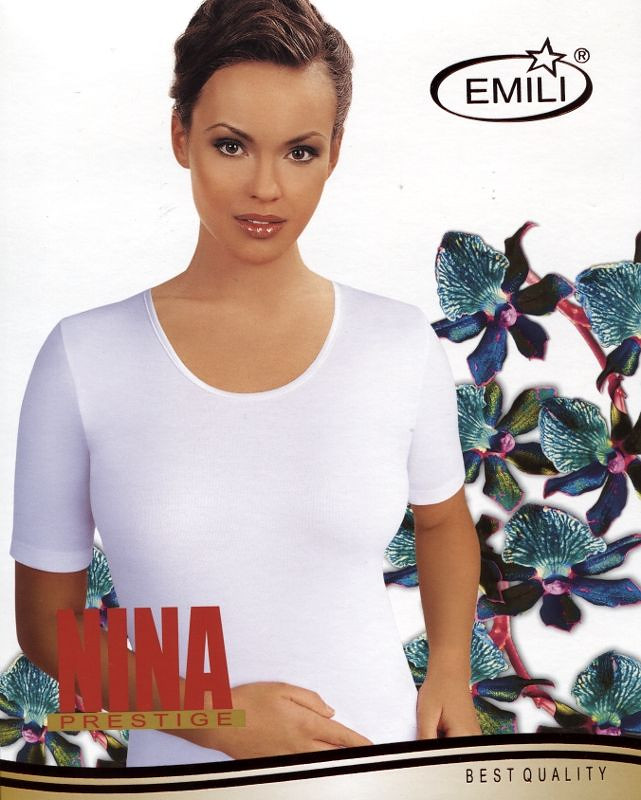 Dámské tričko Emili Nina S-XL bílé bílá L