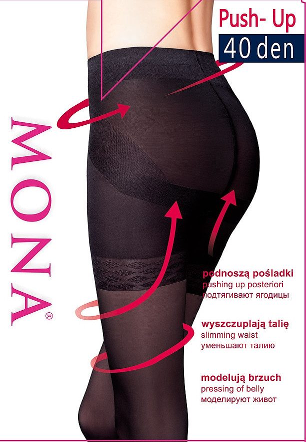 Obrázok Rajstopy Mona Push-Up 40 den 5-XL nuage/odc.beżowego 5-XL