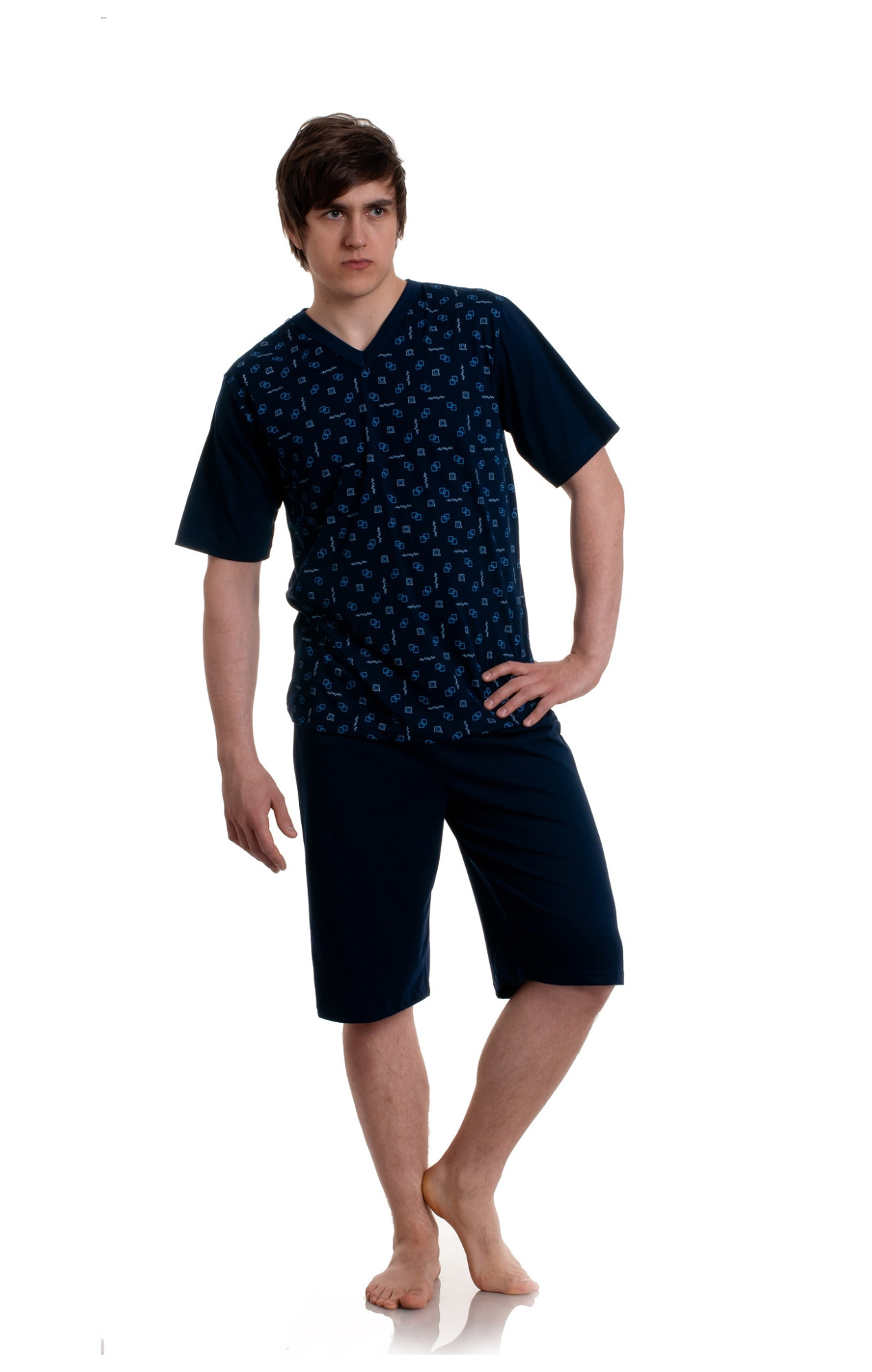 Pánské pyžamo model 16123976 kr/r S2XL mix barevmix designu M - Gucio