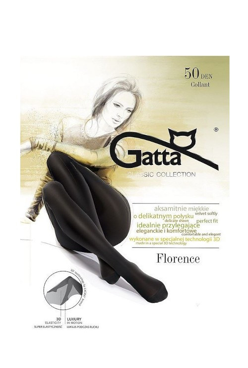 Dámské punčochové kalhoty Gatta Florence 50 den černá 3-M