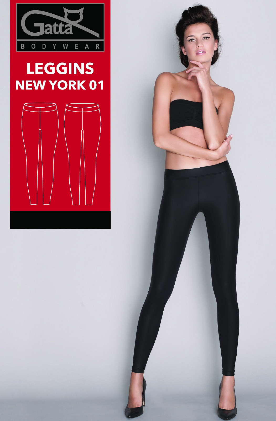 Dámské legíny New York 01 model 6799399 černá XL - Gatta