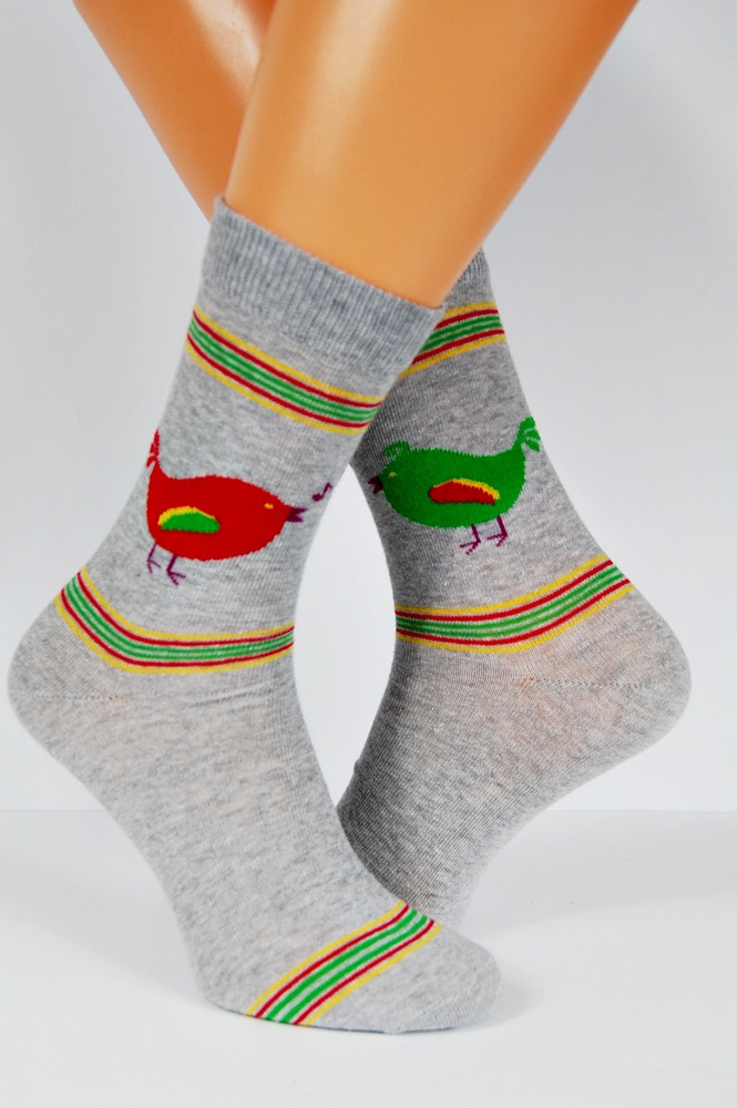 Obrázok Pánske ponožky Regina Socks 7844 Avangarda Sliepky zelená 39-42