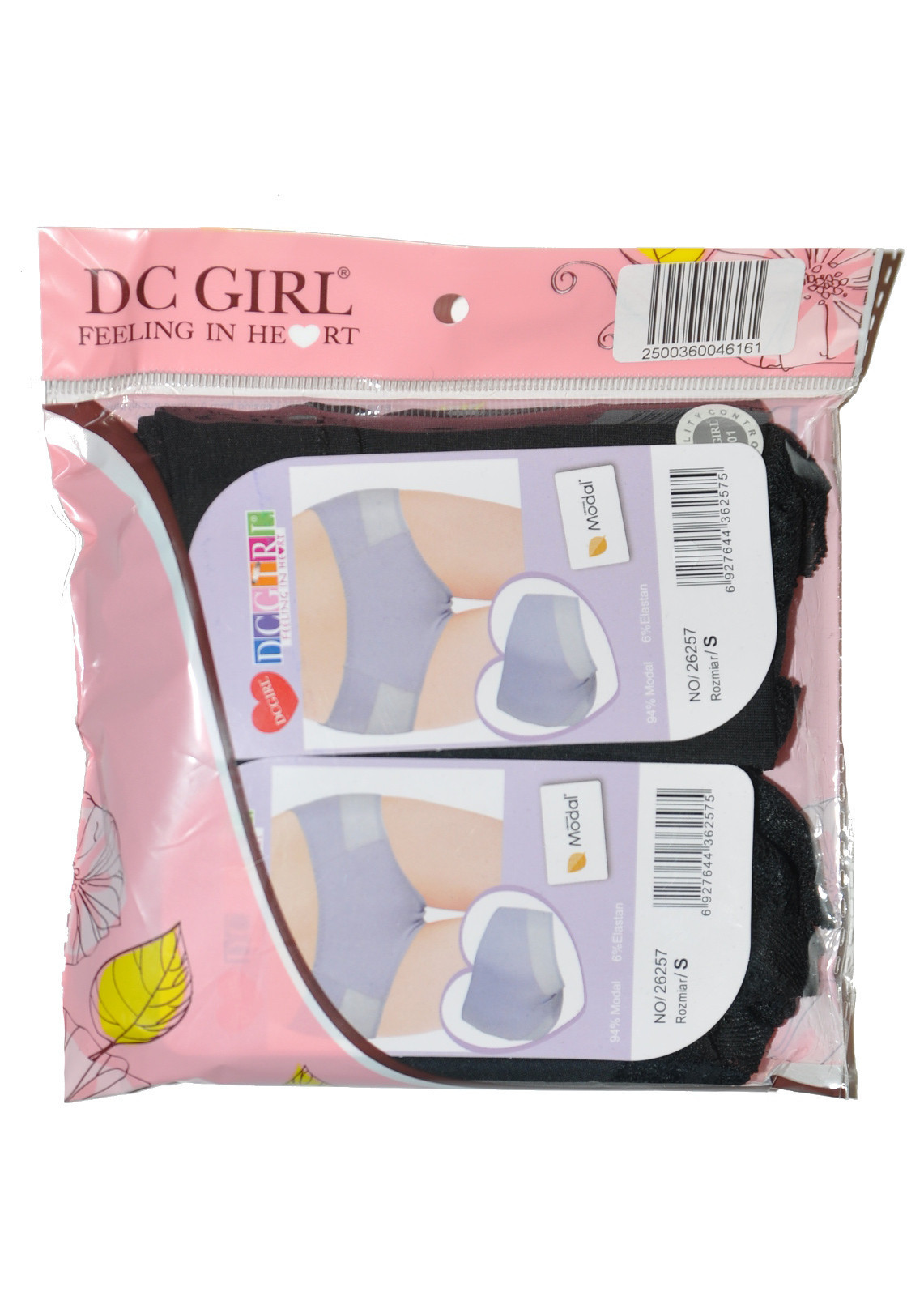 Obrázok Dámske nohavičky DC Girl 26257 / wz.10A A'2 černá M