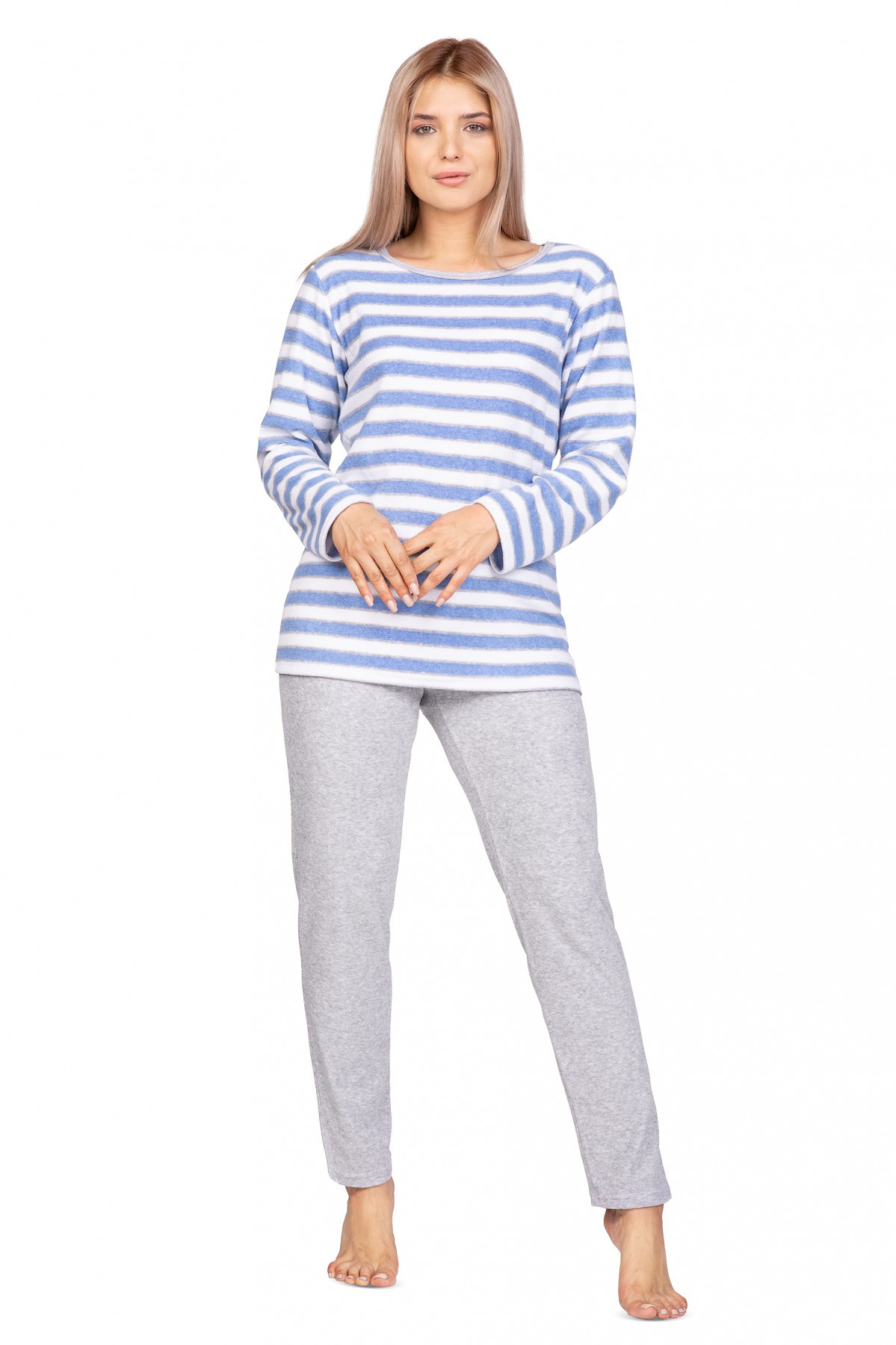 Dámské pyžamo model 17649493 dł/r SXL - Regina Barva: modrá, Velikost: L