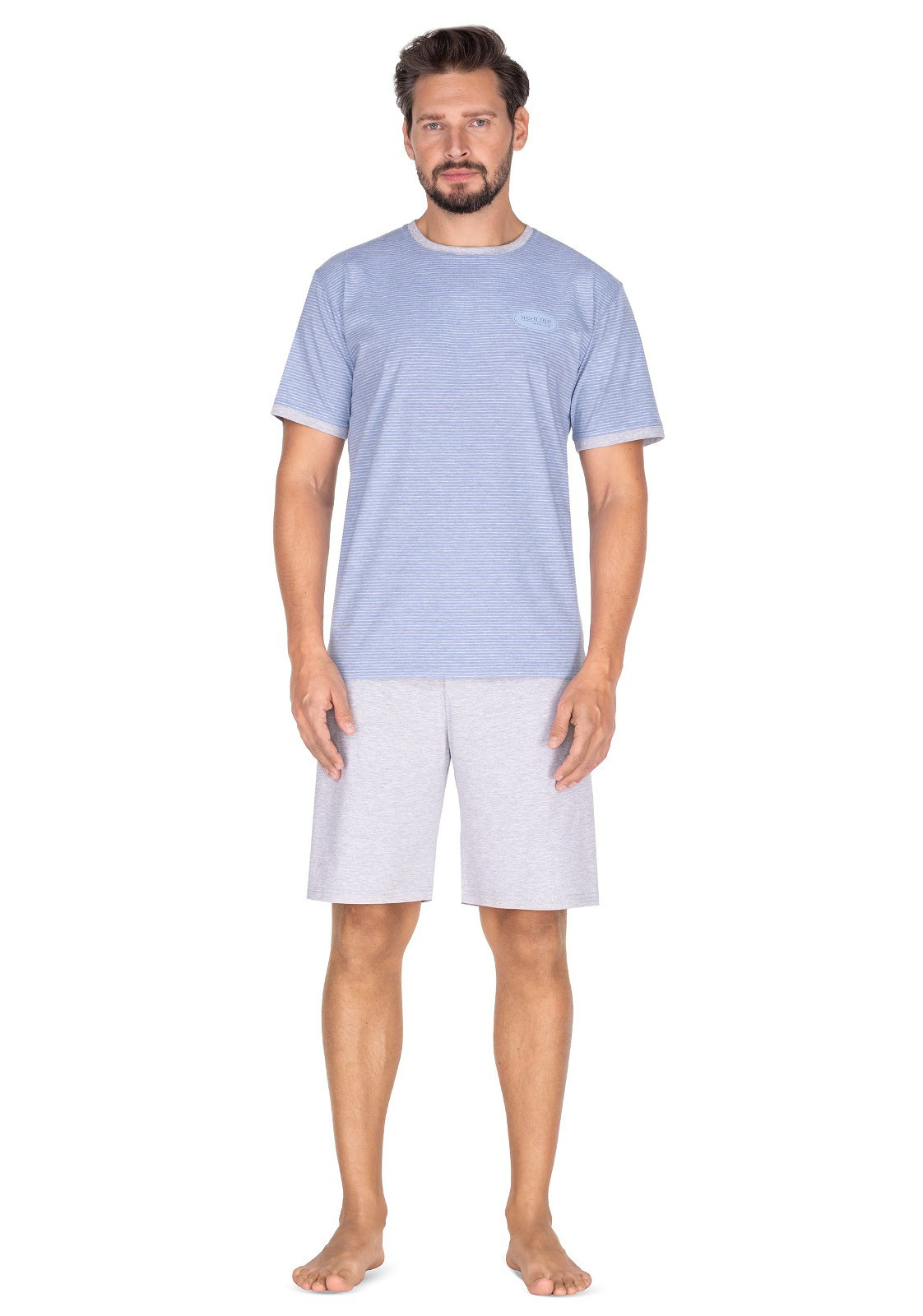 Pánské pyžamo Regina 443 kr/r M-XL modrá L