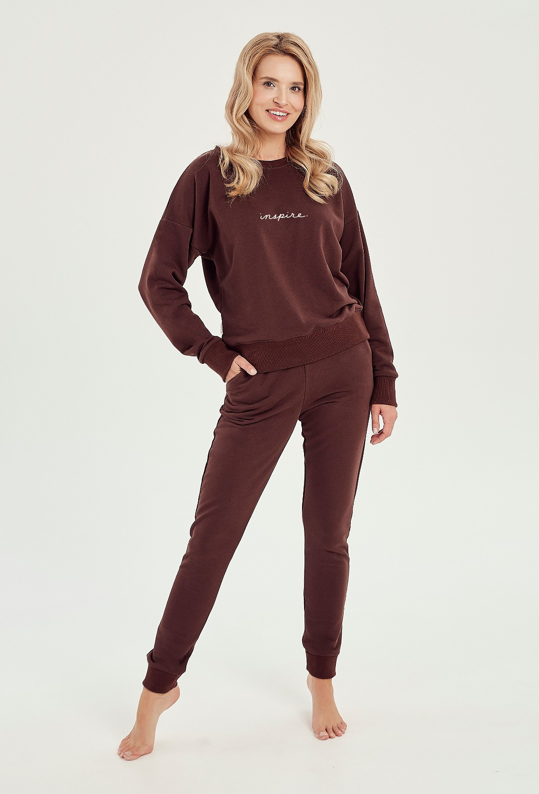 Dámské teplákové kalhoty Taro Joggers 3057 S-XL Z24 Hnědá S