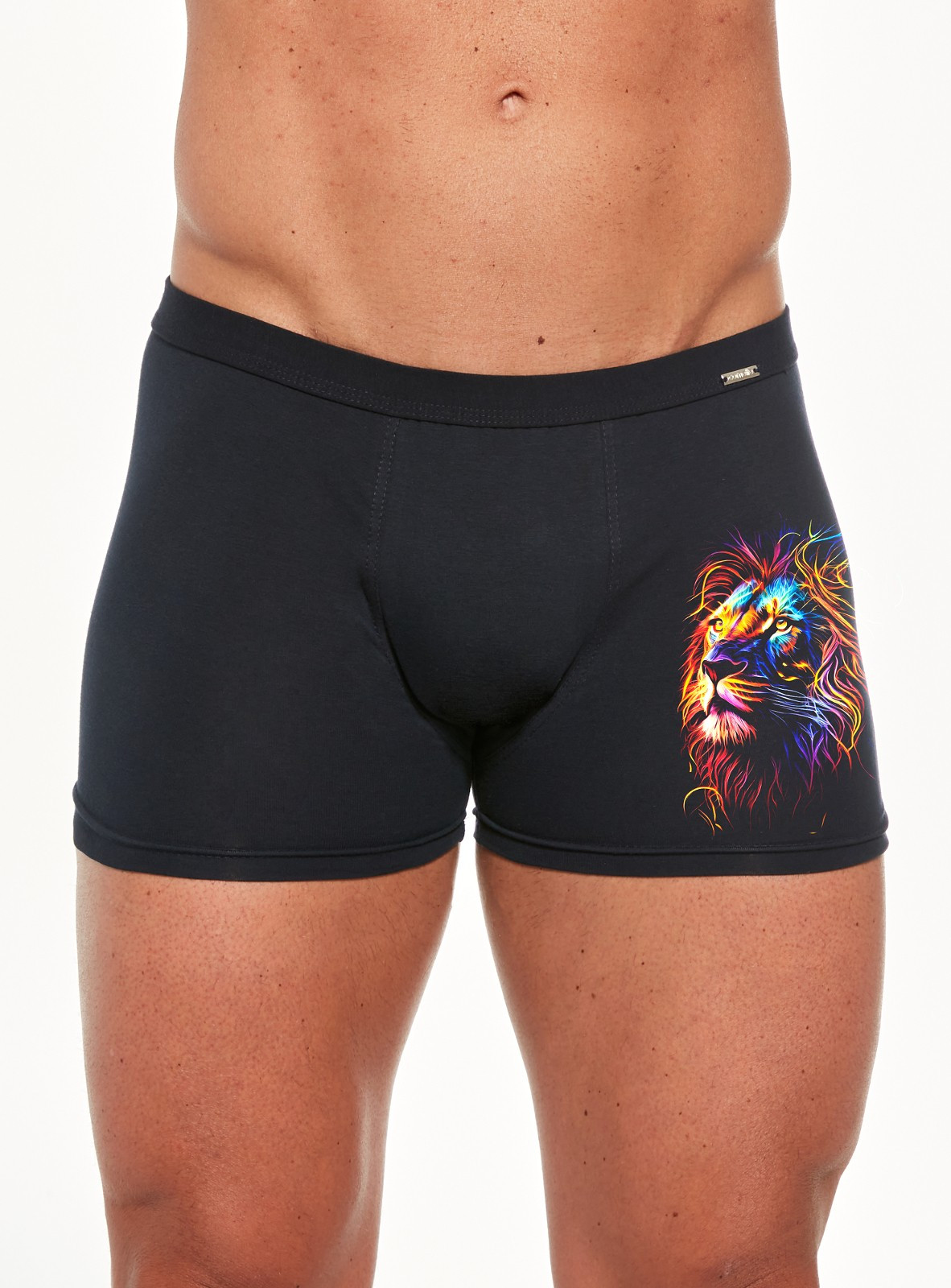 Pánské boxerky Cornette Tattoo 280/226 Lion S-2XL tmavě modrá L