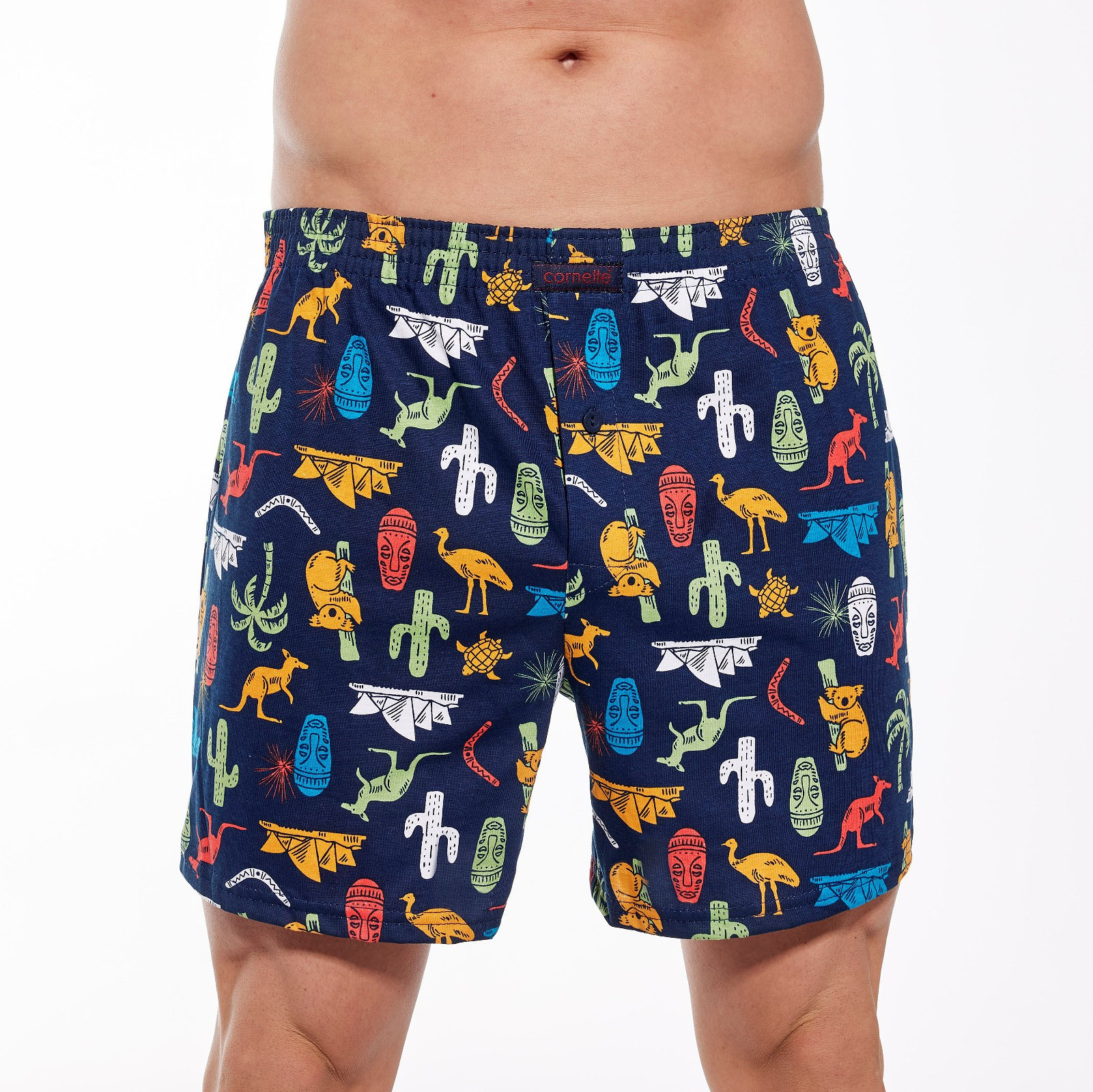 Pánské boxerky Cornette Classic 011/149 3XL-5XL tmavě modrá 5XL