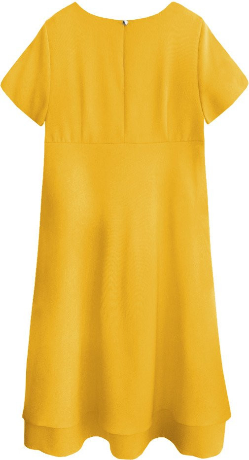 Žluté trapézové šaty model 7739813 žlutá M (38) - INPRESS