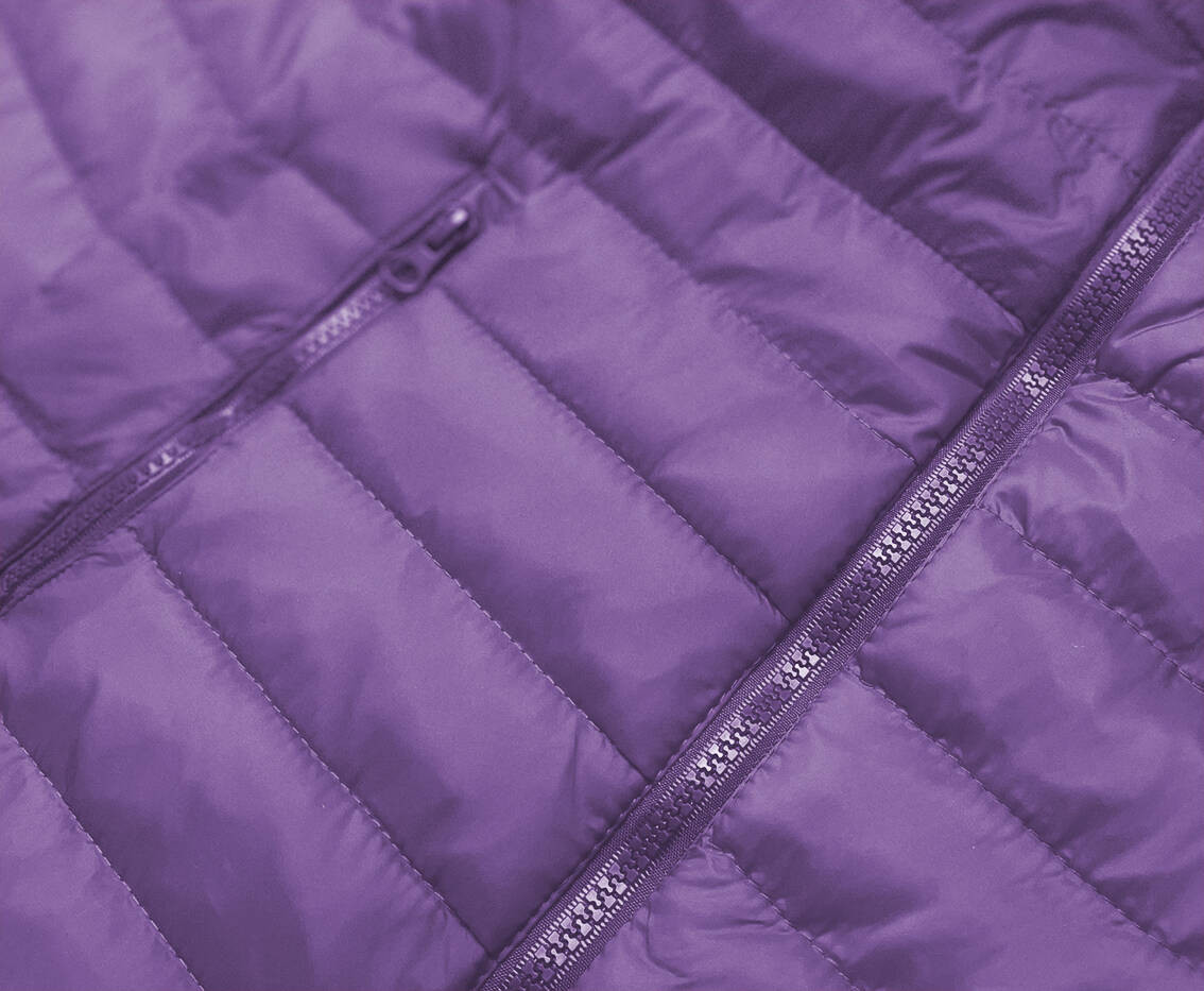 Lehká fialová dámská prošívaná bunda model 17050613 fialová S (36) - J.STYLE
