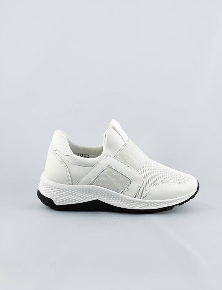 Bílé dámské boty slip-on (C1003) bílá jedna velikost