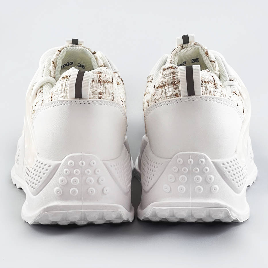 Bílé dámské sportovní boty model 17241281 - C'M Paris Barva: odcienie bieli, Velikost: XL (42)
