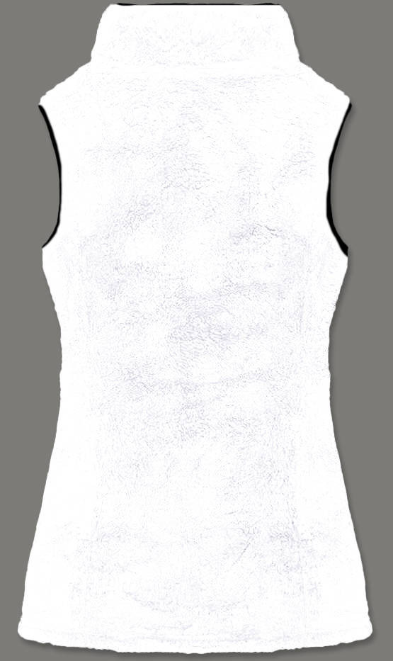 Bílá dámská plyšová vesta model 17969123 biały S (36) - J.STYLE