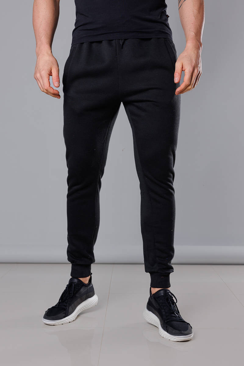 Černé pánské teplákové kalhoty (68XW01-3) černá XXL