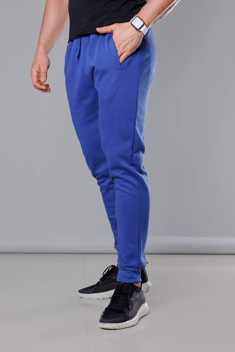 Modré pánské teplákové kalhoty (68XW01-15) Barva: odcienie niebieskiego, Velikost: XXL