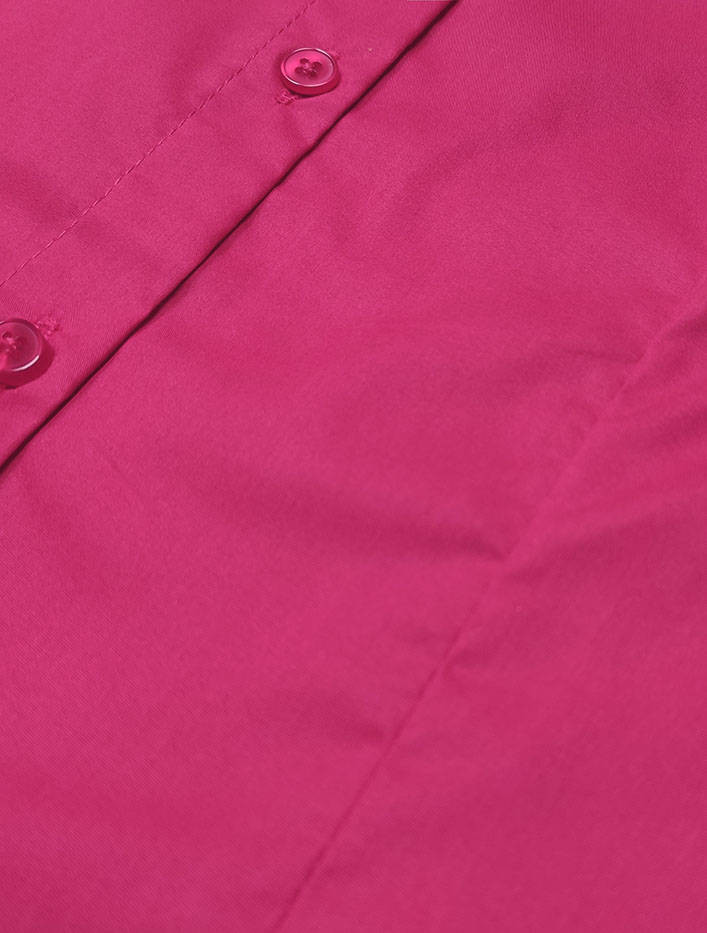 Klasická růžová dámská košile model 18302300 Růžová S (36) - J.STYLE