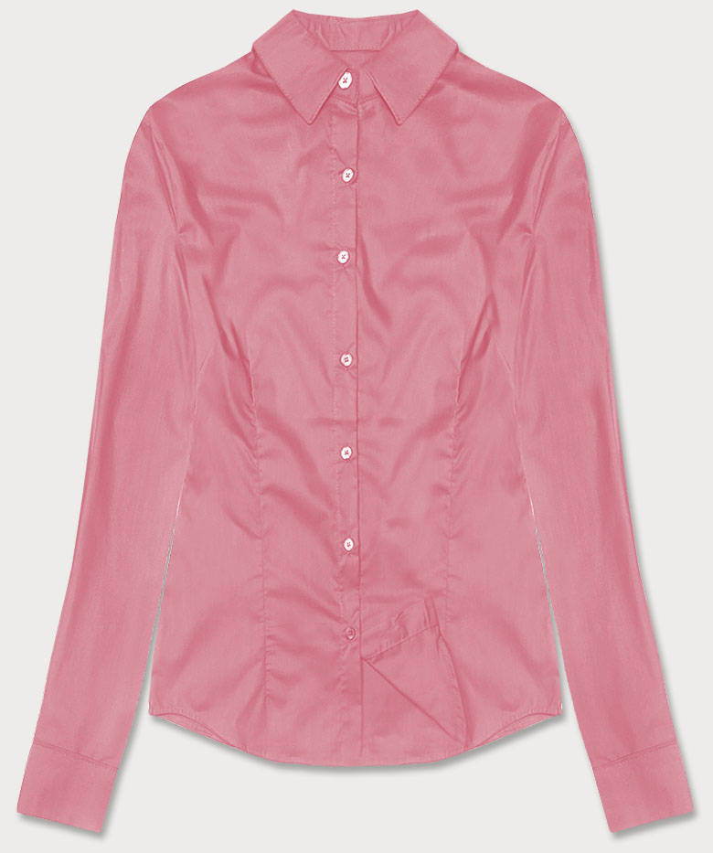 Světle růžová klasická dámská košile model 18302340 - J.STYLE Barva: odcienie różu, Velikost: S (36)