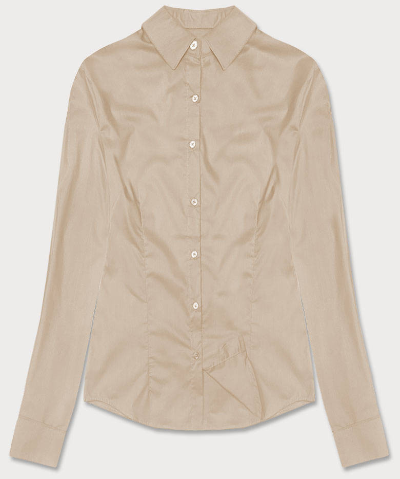 Klasická béžová dámská košile (HH039-34) Barva: odcienie beżu, Velikost: L (40)
