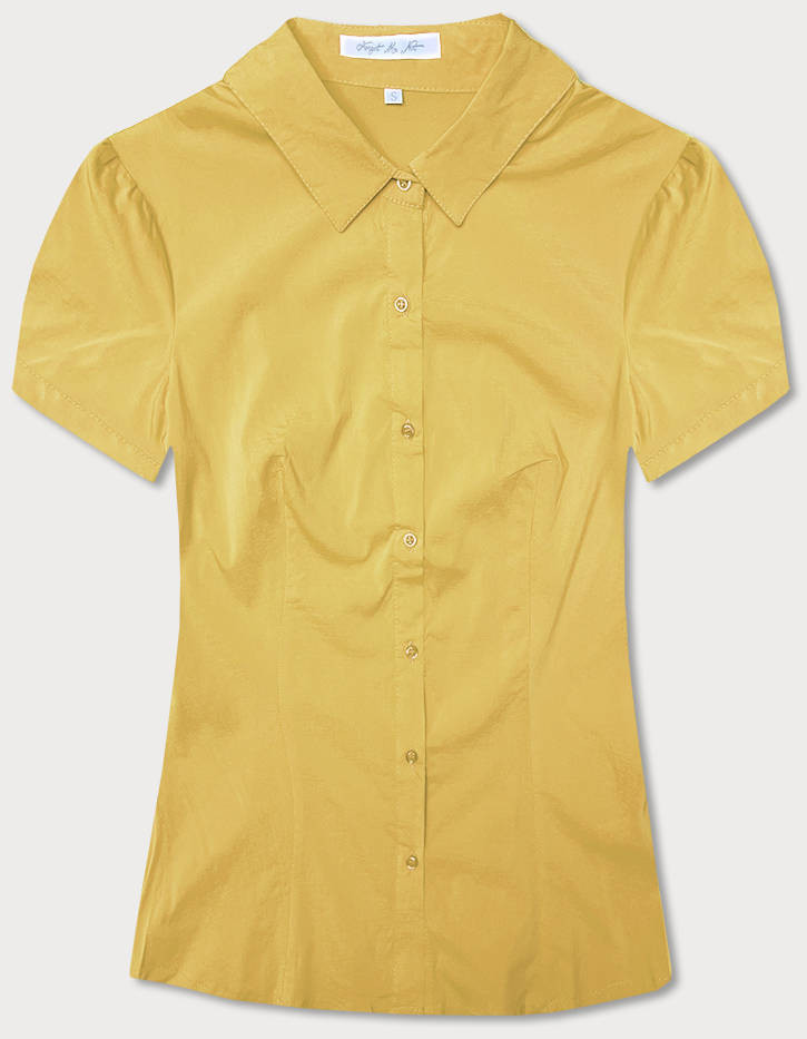 Žlutá halenka s krátkými rukávy (SSD16212D) Barva: odcienie żółtego, Velikost: L (40)