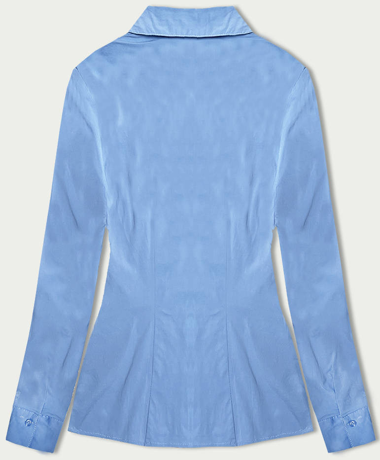 Světle modrá klasická košile s límečkem (M-8871) Barva: odcienie niebieskiego, Velikost: S (36)