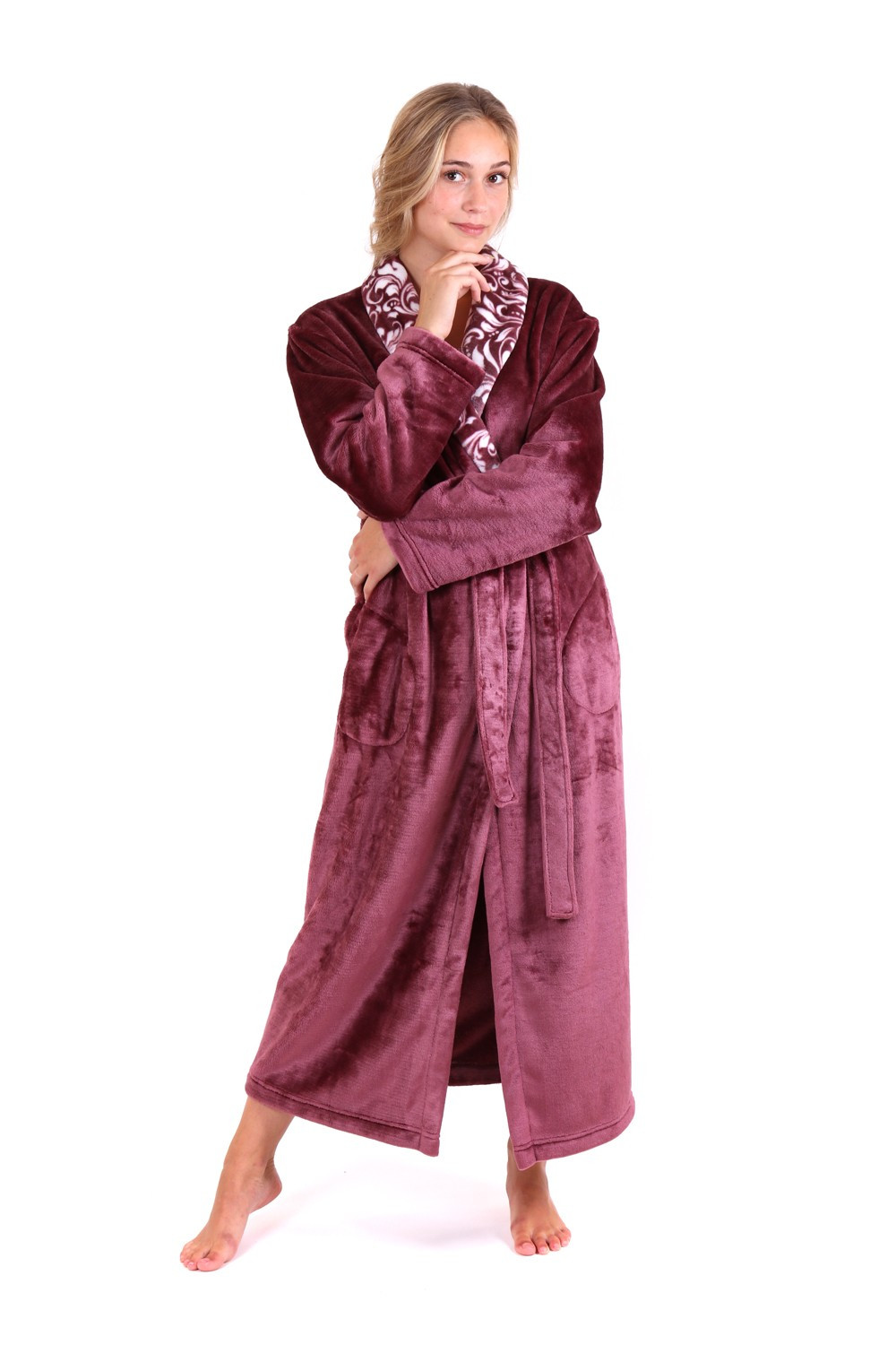 Dámský župan Flora 2556 mauve wine - Vestis XL