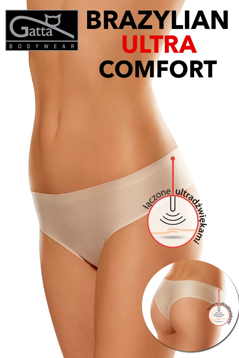 Obrázok Dámské brazilky 1592s ultra comfort beige Farba: béžová, veľkosť: XL