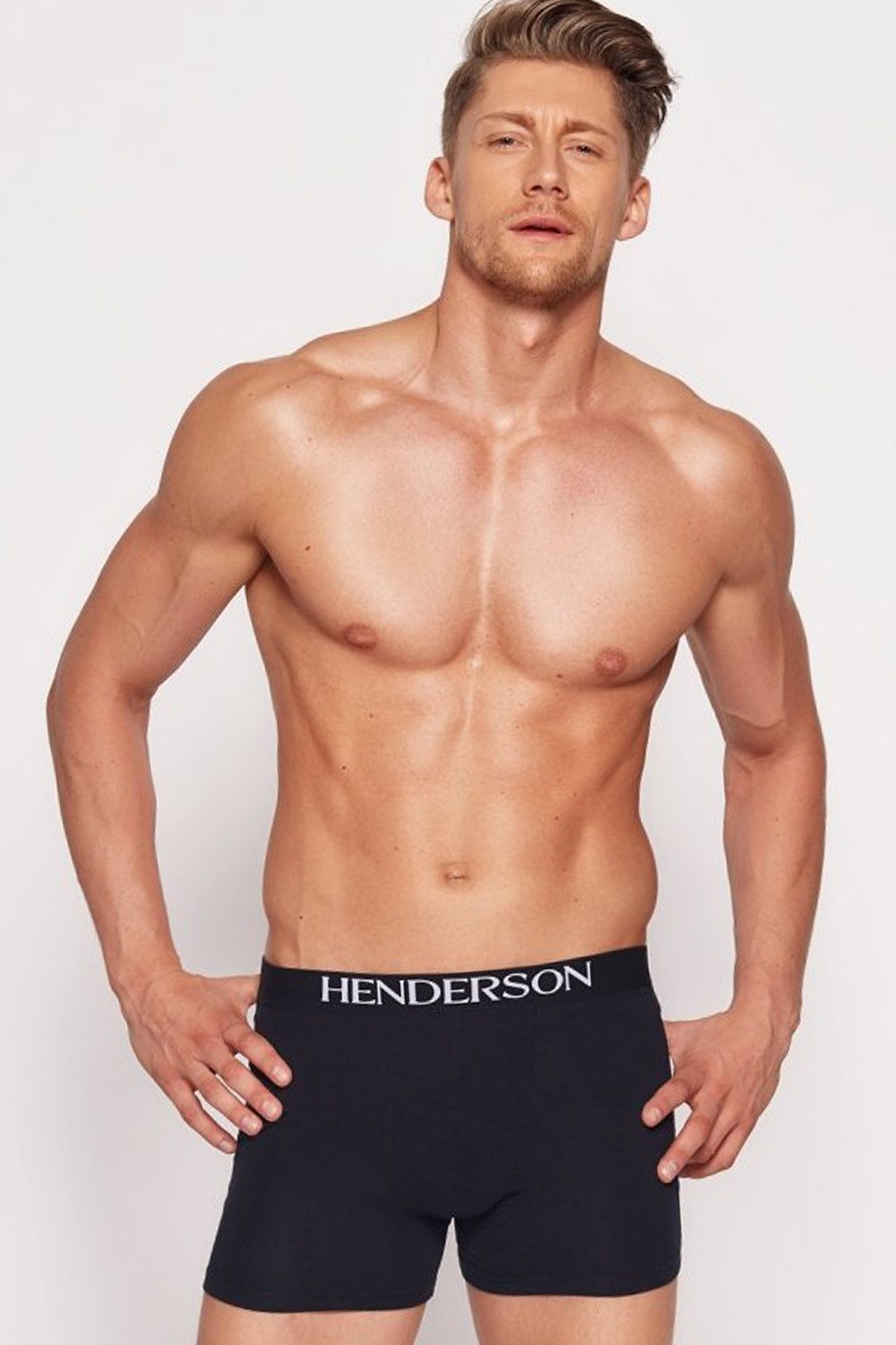 Pánské boxerky Man black model 6408637 - Henderson Barva: černá, Velikost: L