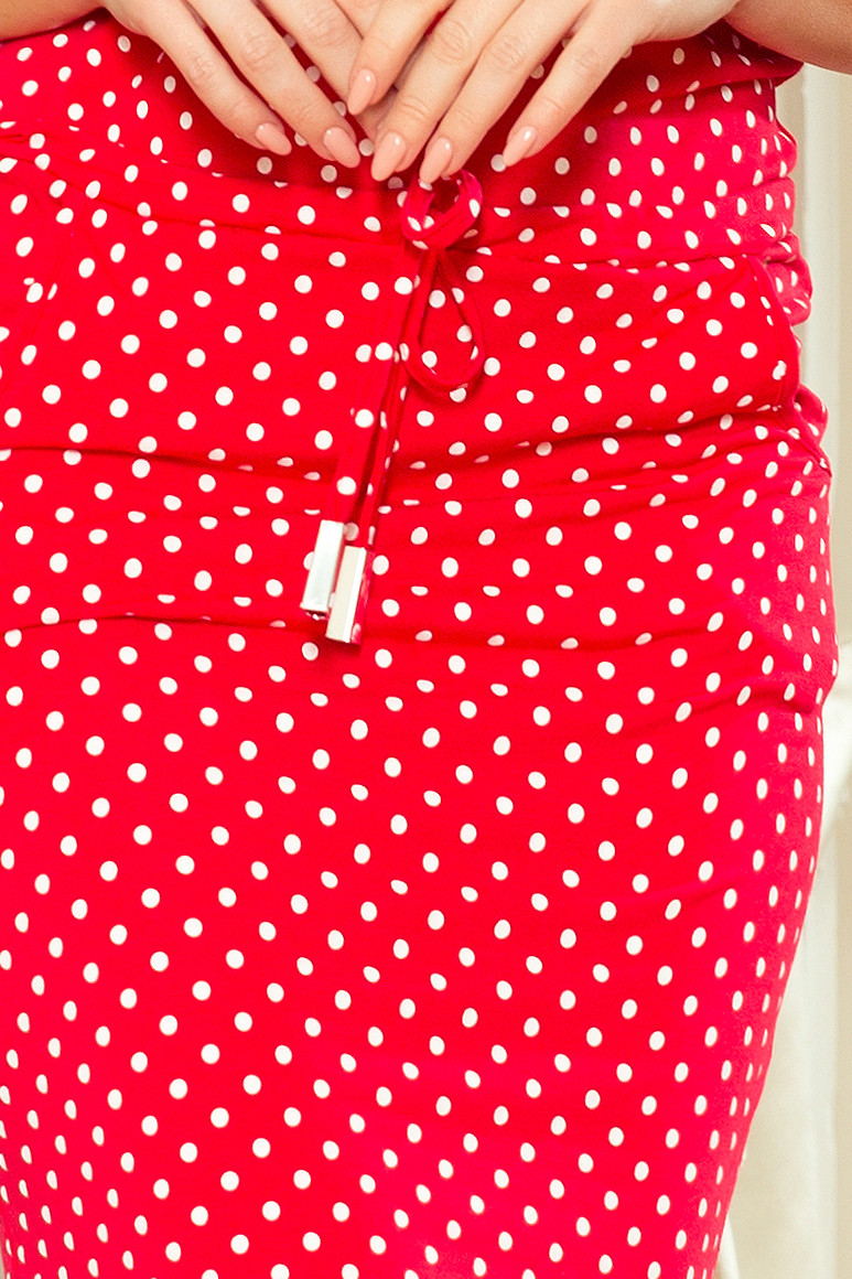 Dámské šaty 13-98 - NUMOCO Barva: Červená, Velikost: XXL