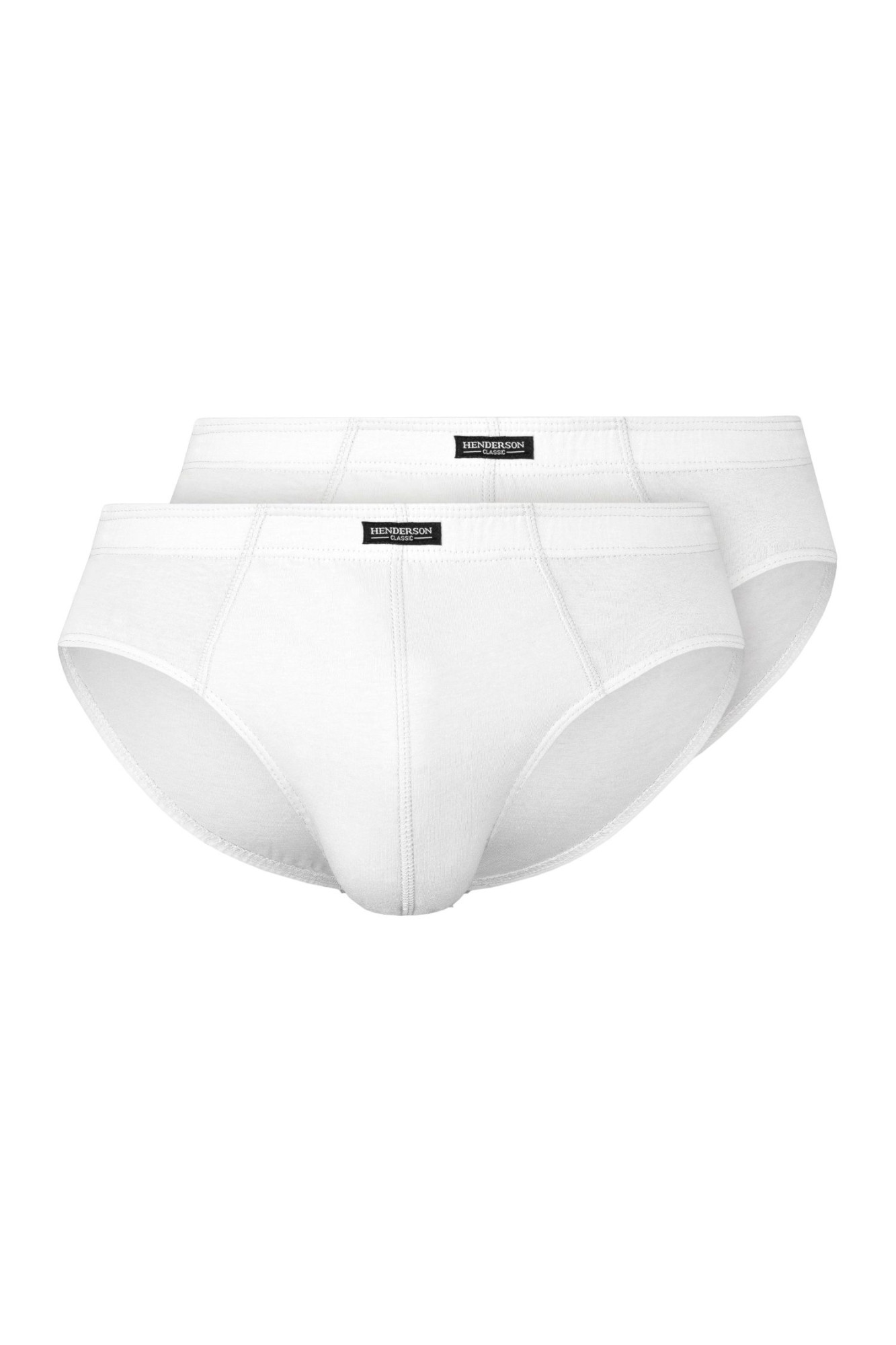 Pánské slipy 2 pack 1440 Basic white - HENDERSON bílá 4XL