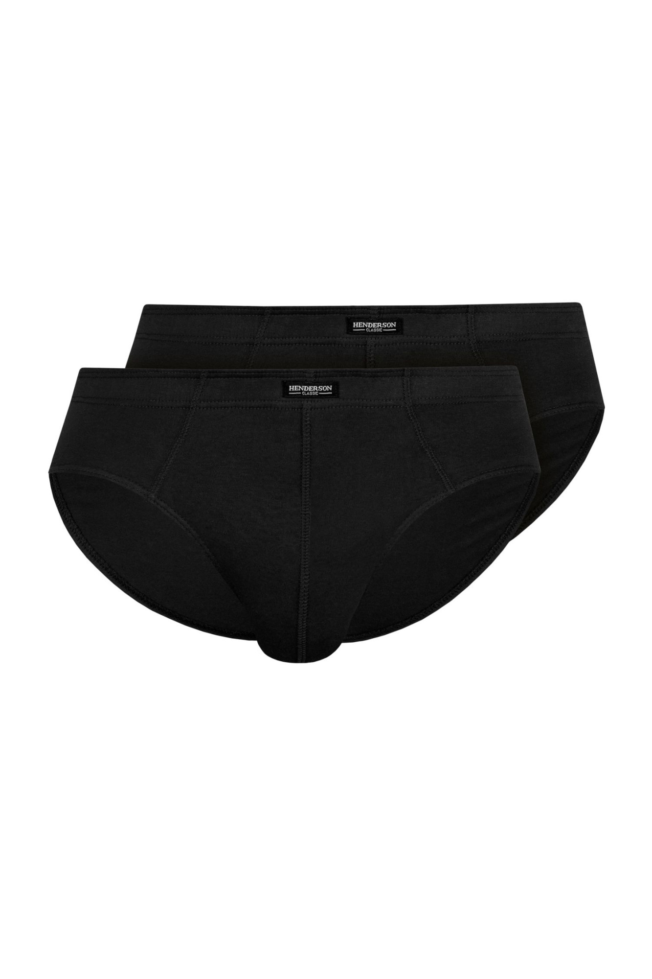 Pánské slipy 2 pack 1440 Basic black - HENDERSON černá 4XL