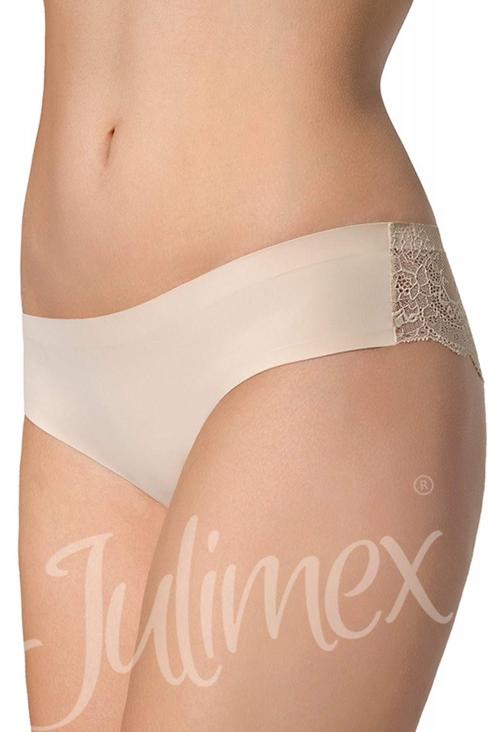 Dámské kalhotky Tanga beige - JULIMEX Barva: Béžová, Velikost: XL