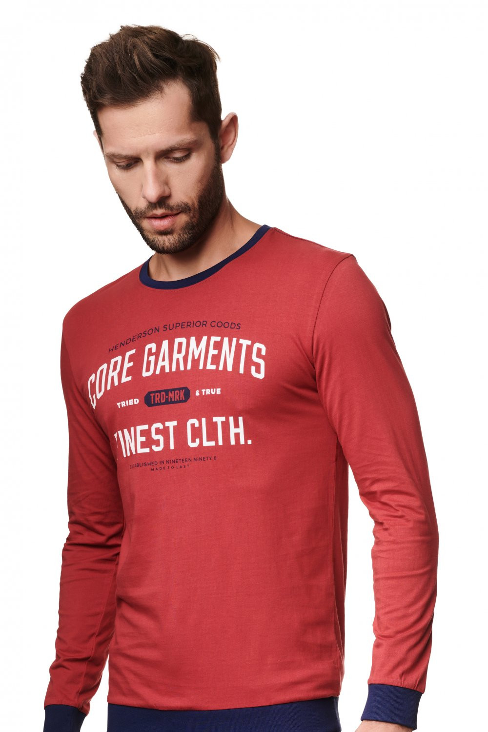 Pánské pyžamo red model 16302964 - Henderson Barva: Červená, Velikost: XL