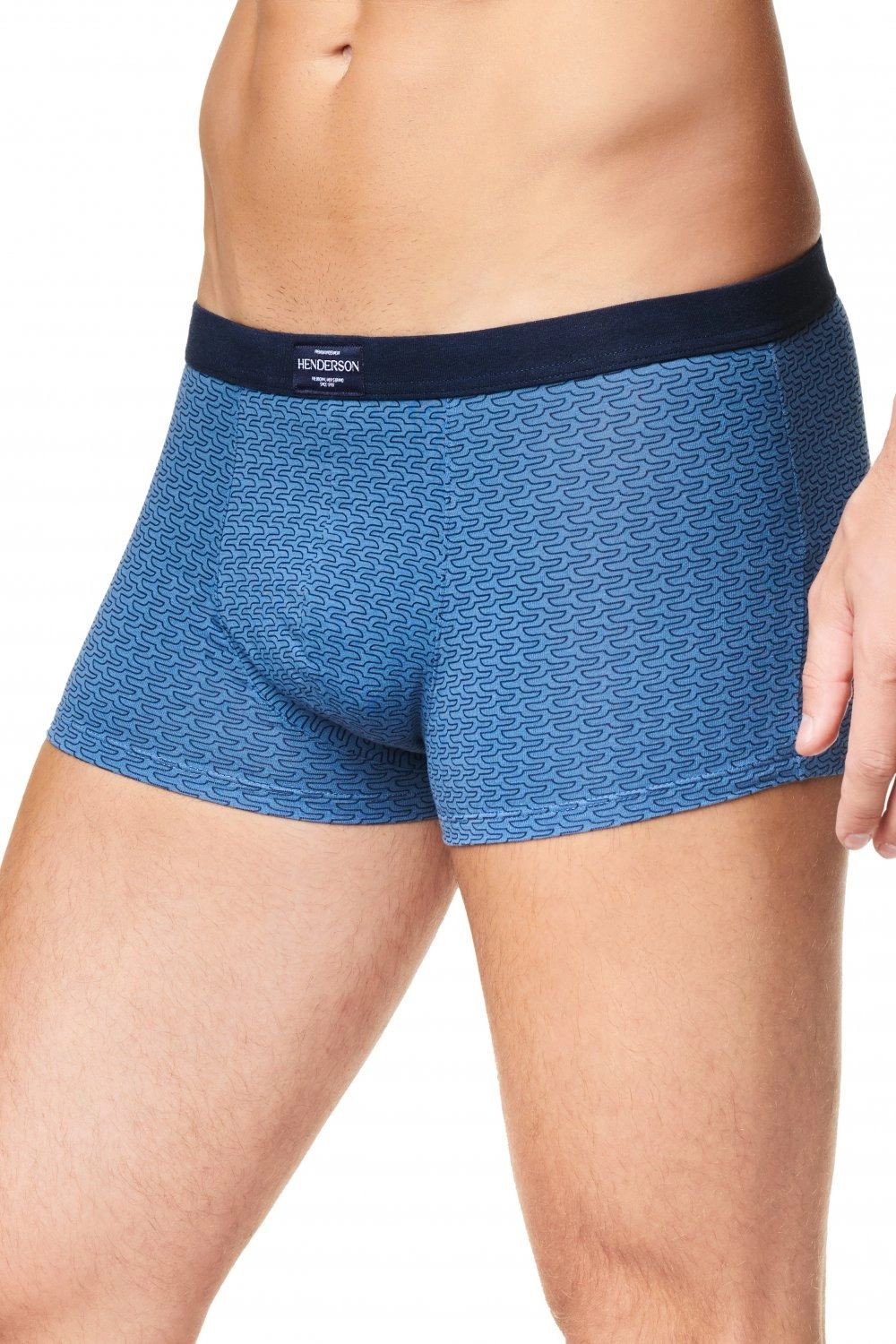 Pánské boxerky 39333 Mesh - HENDERSON světle modrá XL