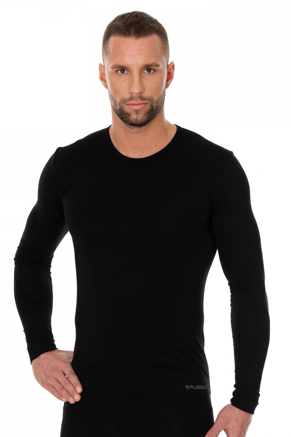 Pánské tričko model 16247115 black - Brubeck Barva: černá, Velikost: XXL