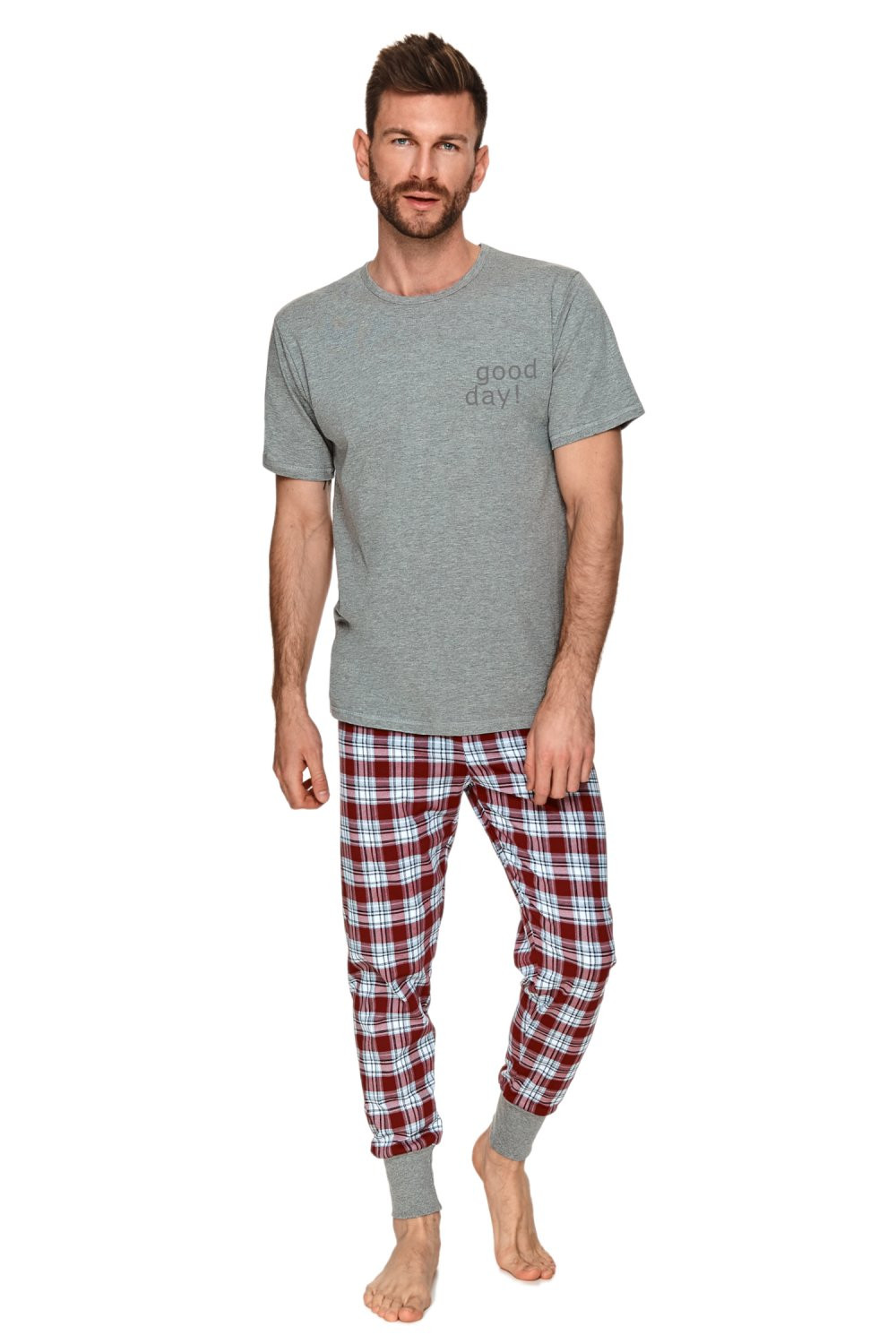 Pánské pyžamo model 17083931 - Taro Barva: šedá, Velikost: XXL