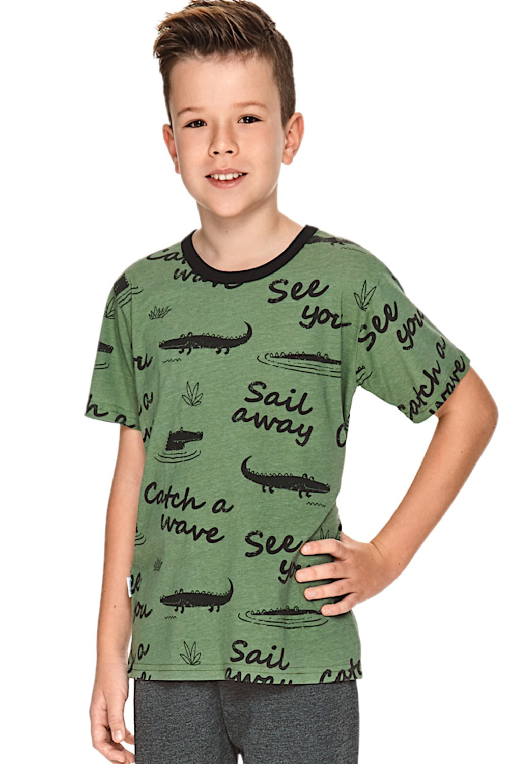Chlapecké pyžamo model 17083937 - Taro Barva: Zelená, Velikost: 122