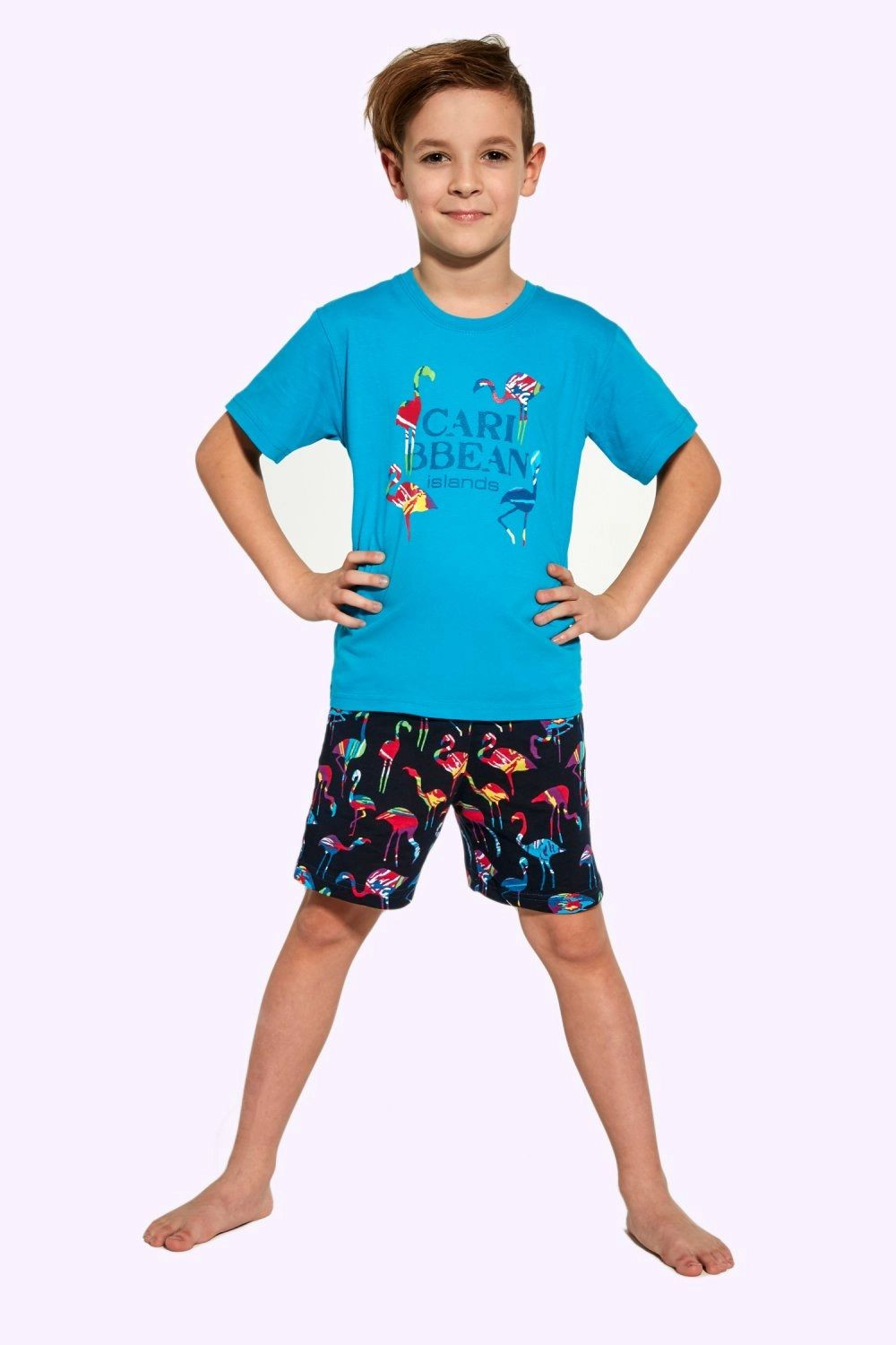 Chlapecké pyžamo 789/99 Carribean - CORNETTE Barva: tyrkysová, Velikost: 98/104