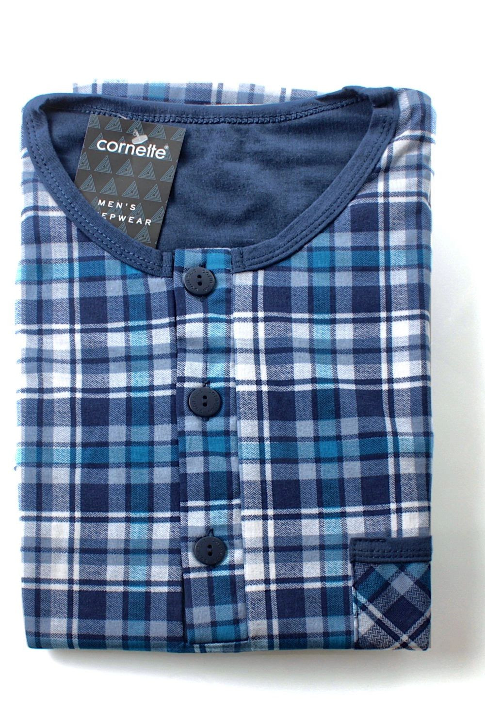 Pánská noční košile model 18796007 vícebarevná L - Cornette