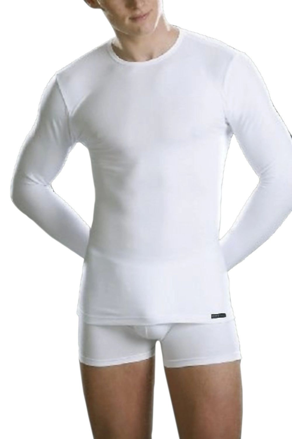 Pánské tričko 214 Authentic white - CORNETTE Barva: Bílá, Velikost: M