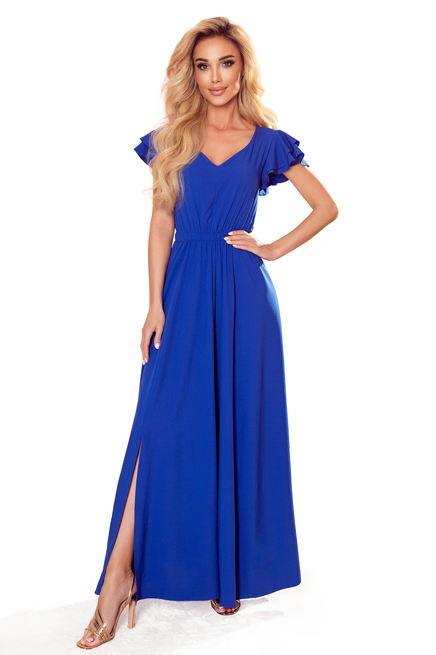 Dámské šaty 310-3 Lidia - NUMOCO královská modrá L