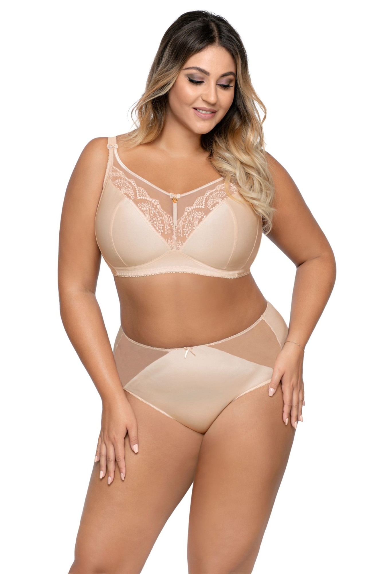 Dámská podprsenka 1691/1 Libi beige plus - AVA béžová 80/J