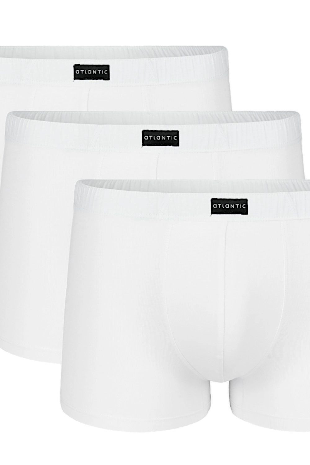 Pánské boxerky 007 white 3 pack - Atlantic bílá M