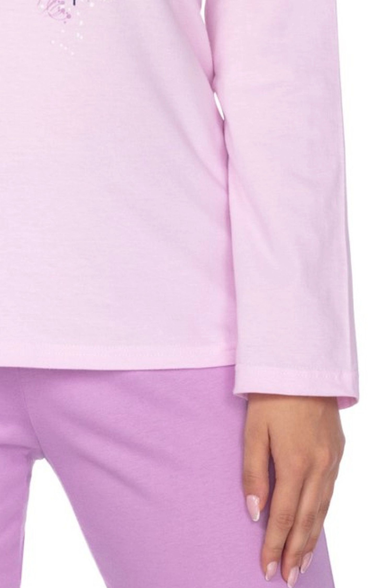 Dámské pyžamo 647 pink plus - REGINA Růžová 4XL