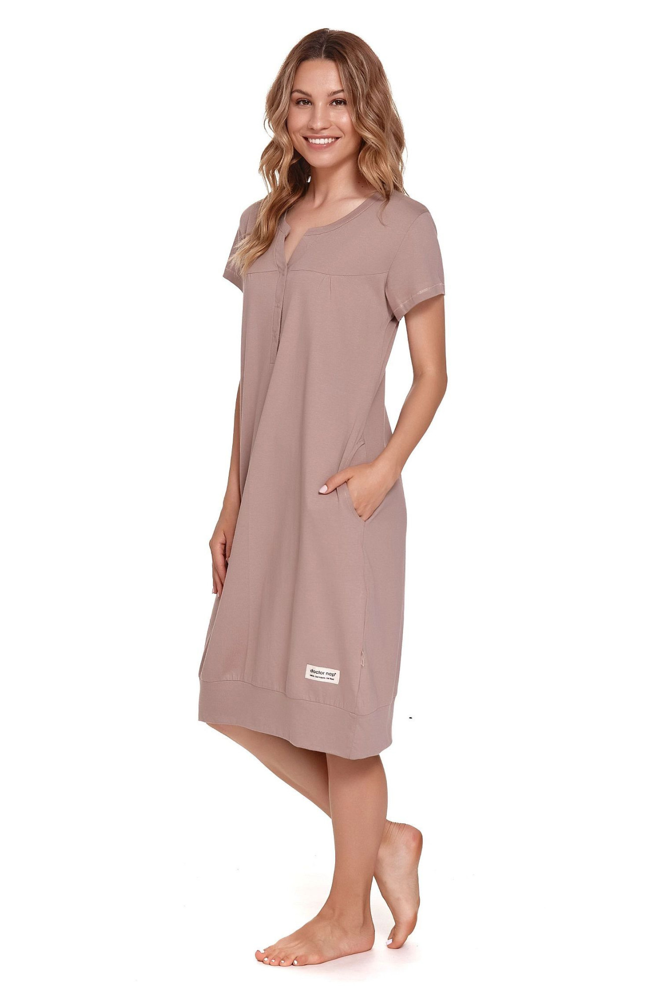 Noční košile 4348 beige - Doctornap béžová XL